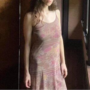 vintage y2k mesh maxi dress